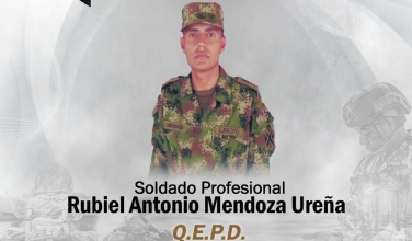 Soldado profesional Rubiel Antonio Mendoza Ureña