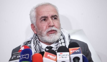 Raouf Almalki, embajador de Palestina en Colombia en rueda de prensa