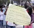Protestas en la Fiscalía por masacres en Colombia
